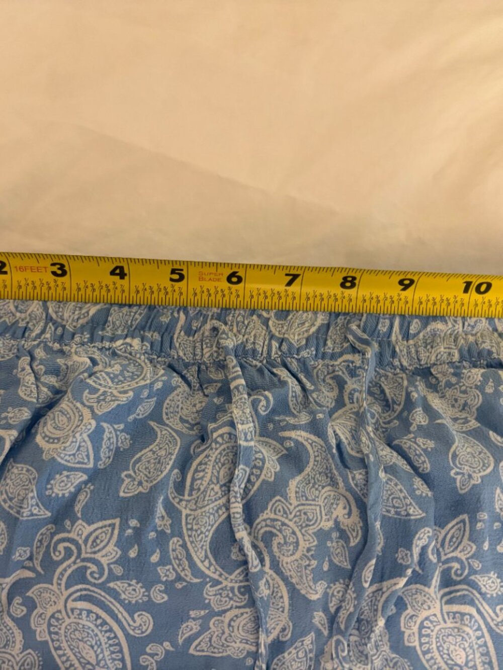 Zara Blue Paisley Mini Skort - Size S - Picture 5 of 5